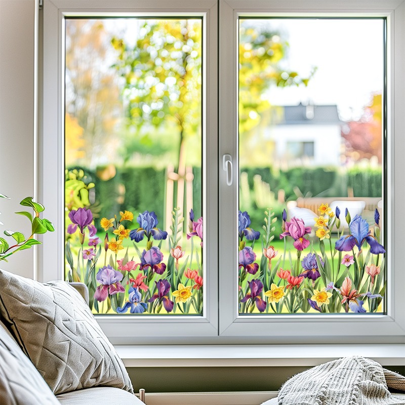 Colorful Beautiful Iris Flower - Pvc Panel Background 评论和价格